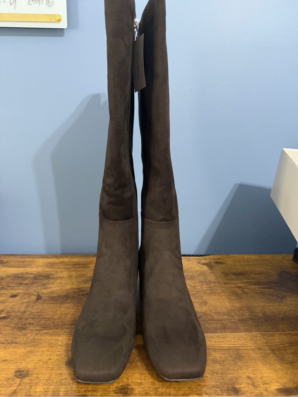 NEW Bandolino Womens Addyson Tall Wde Calf Block Heel, Dark Brown Boots, Size 8 - Picture 7 of 8
